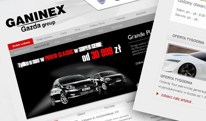 Strona internetowa - Ganinex Gazda Group
