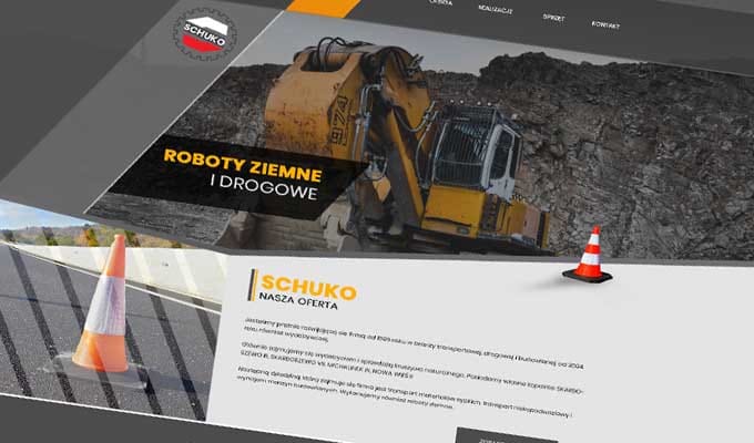 Strona internetowa - Schuko - firma budowlana
