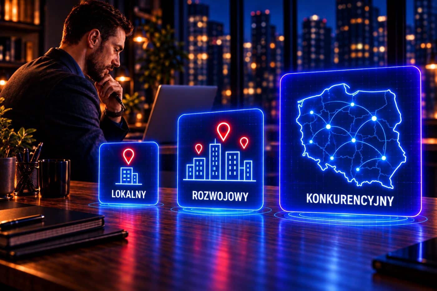 Pakiet strona WWW i SEO — trzy warianty: lokalny, rozwojowy, konkurencyjny